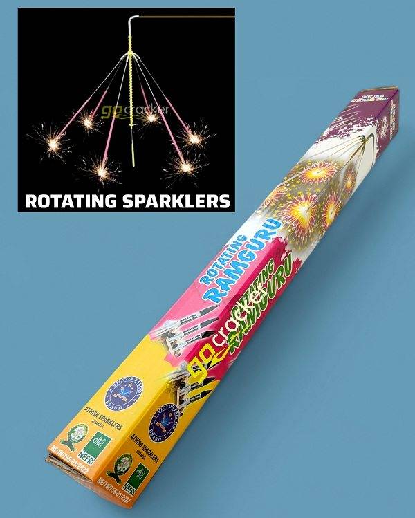 rotating sparklers